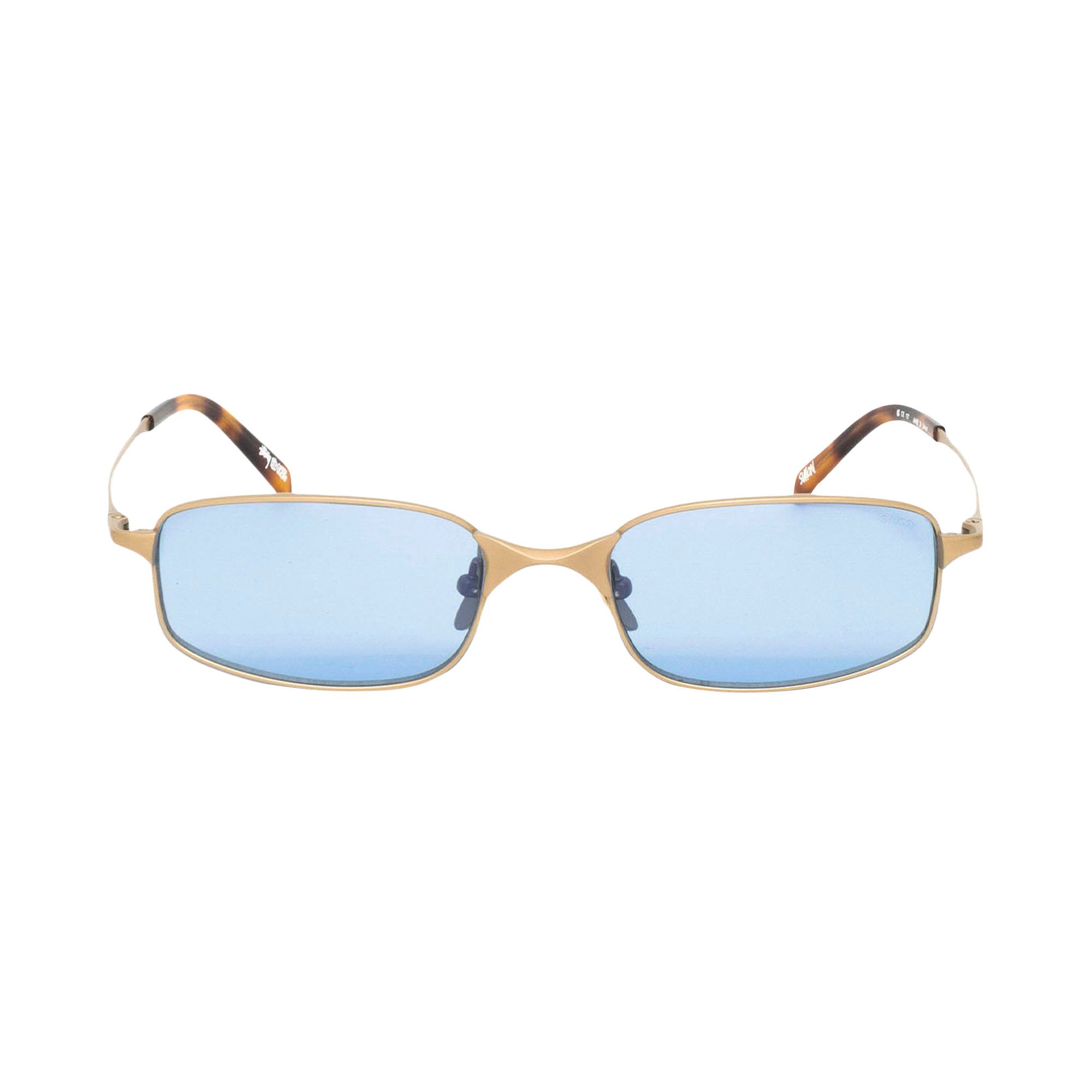 Buy Stussy Simon Sunglasses 'Matte Gold/Light Blue Lens' - 338410