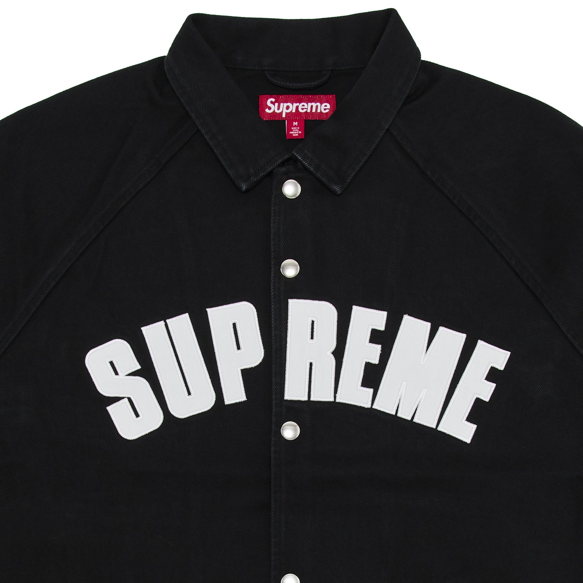 Buy Supreme Arc Denim Coaches Jacket 'Black' - SS25J62 BLACK | GOAT