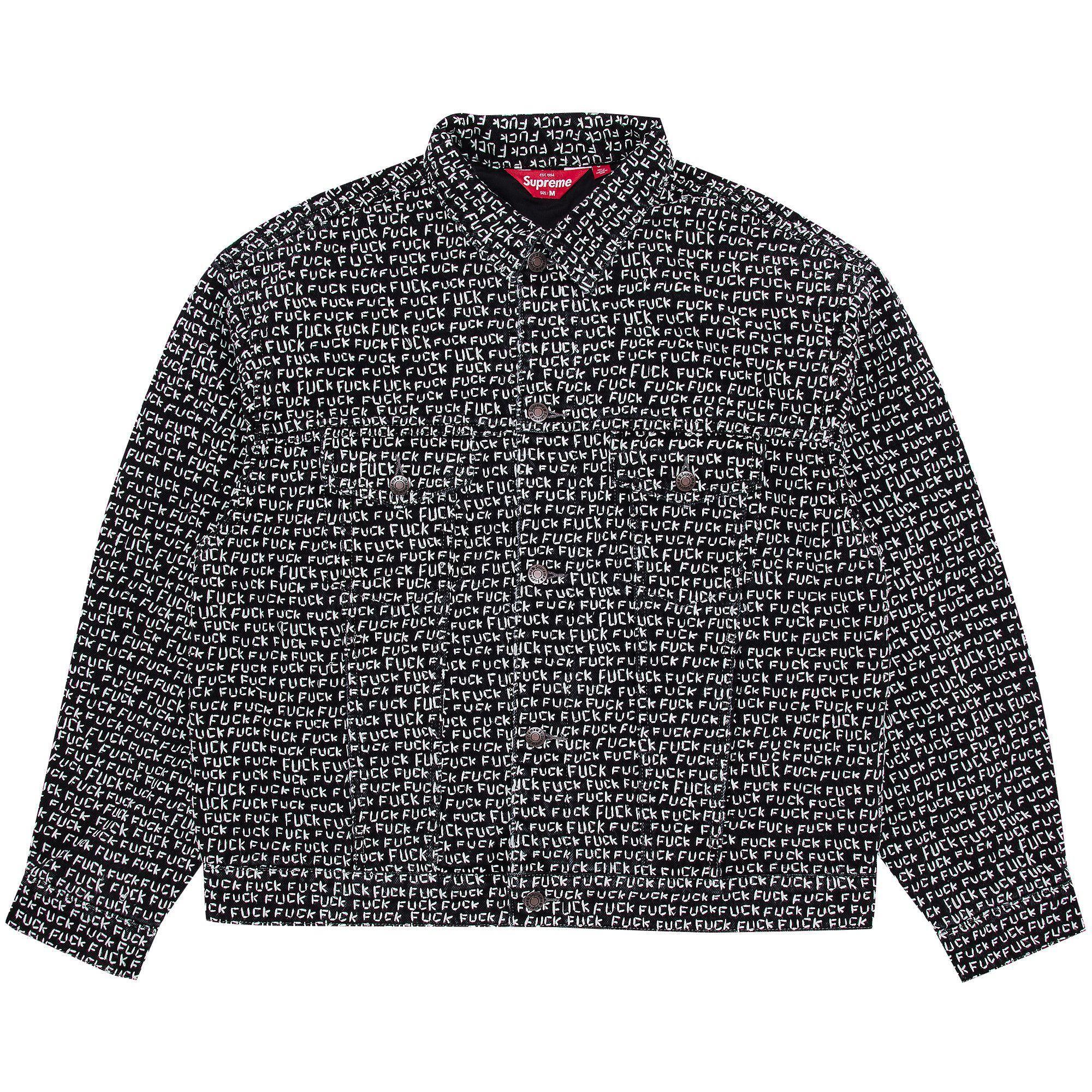 Buy Supreme Fuck Stitch Denim Trucker Jacket 'Black' - SS25J75
