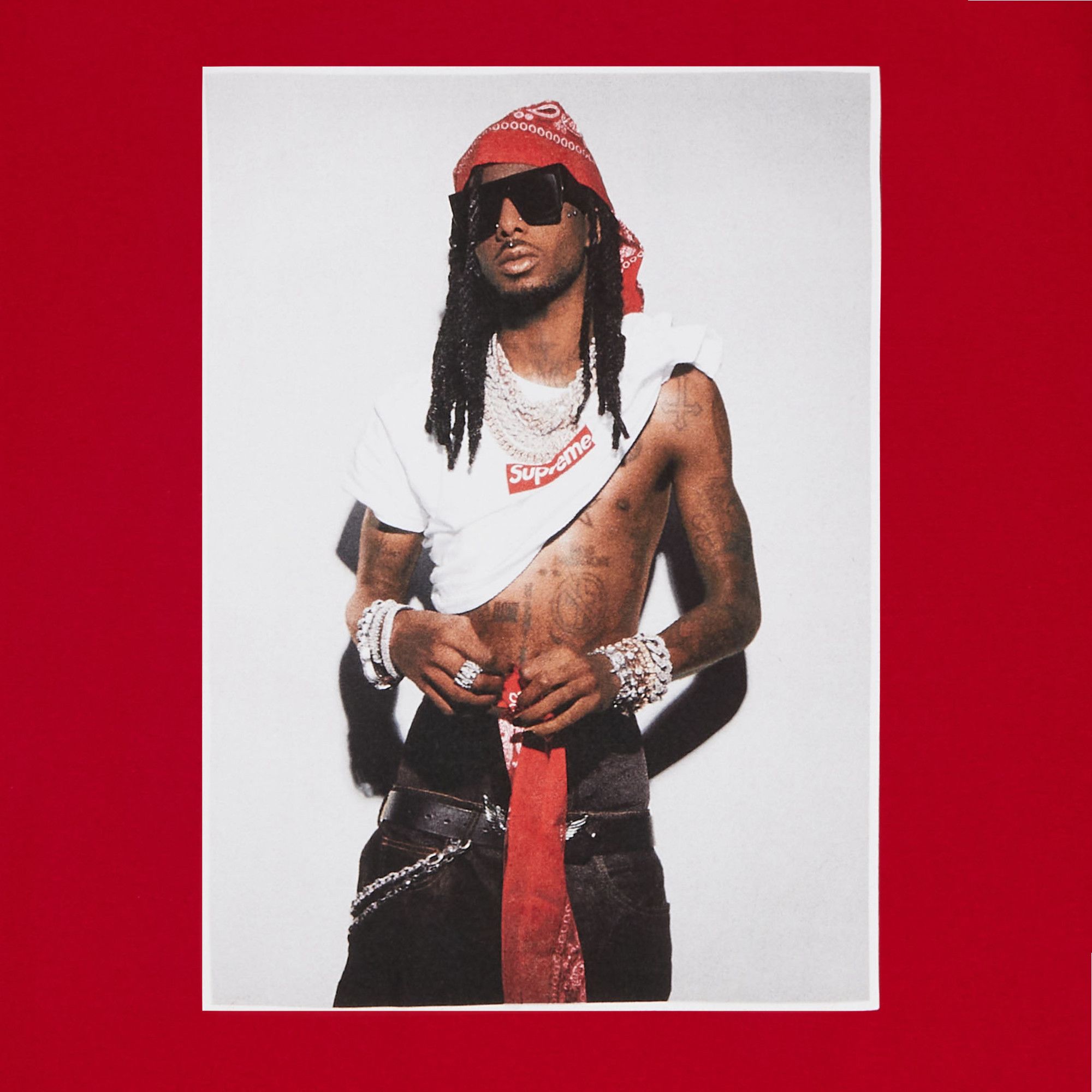 Buy Supreme Playboi Carti Tee 'Red' - FW25T50 RED | GOAT
