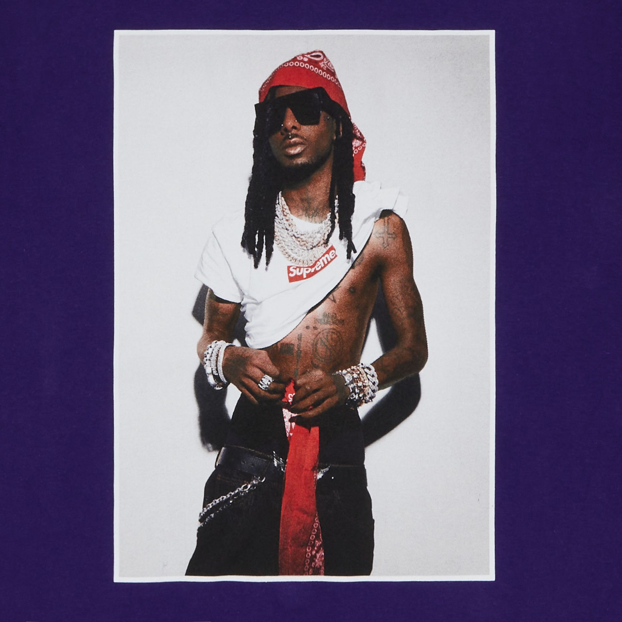 Buy Supreme Playboi Carti Tee 'Purple' - FW25T50 PURPLE | GOAT