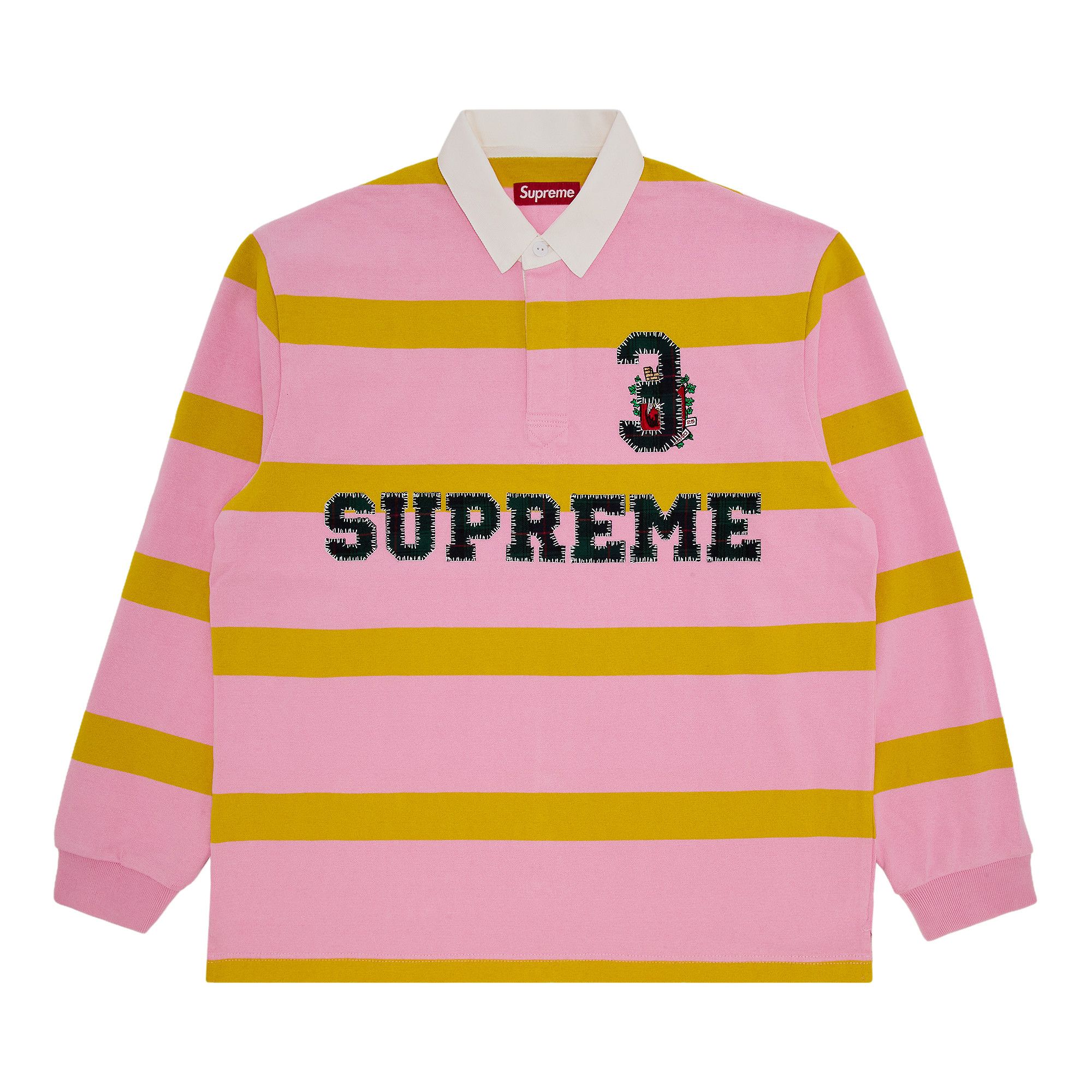 Buy Supreme Stripe Rugby 'Pink' - FW25KN10 PINK | GOAT