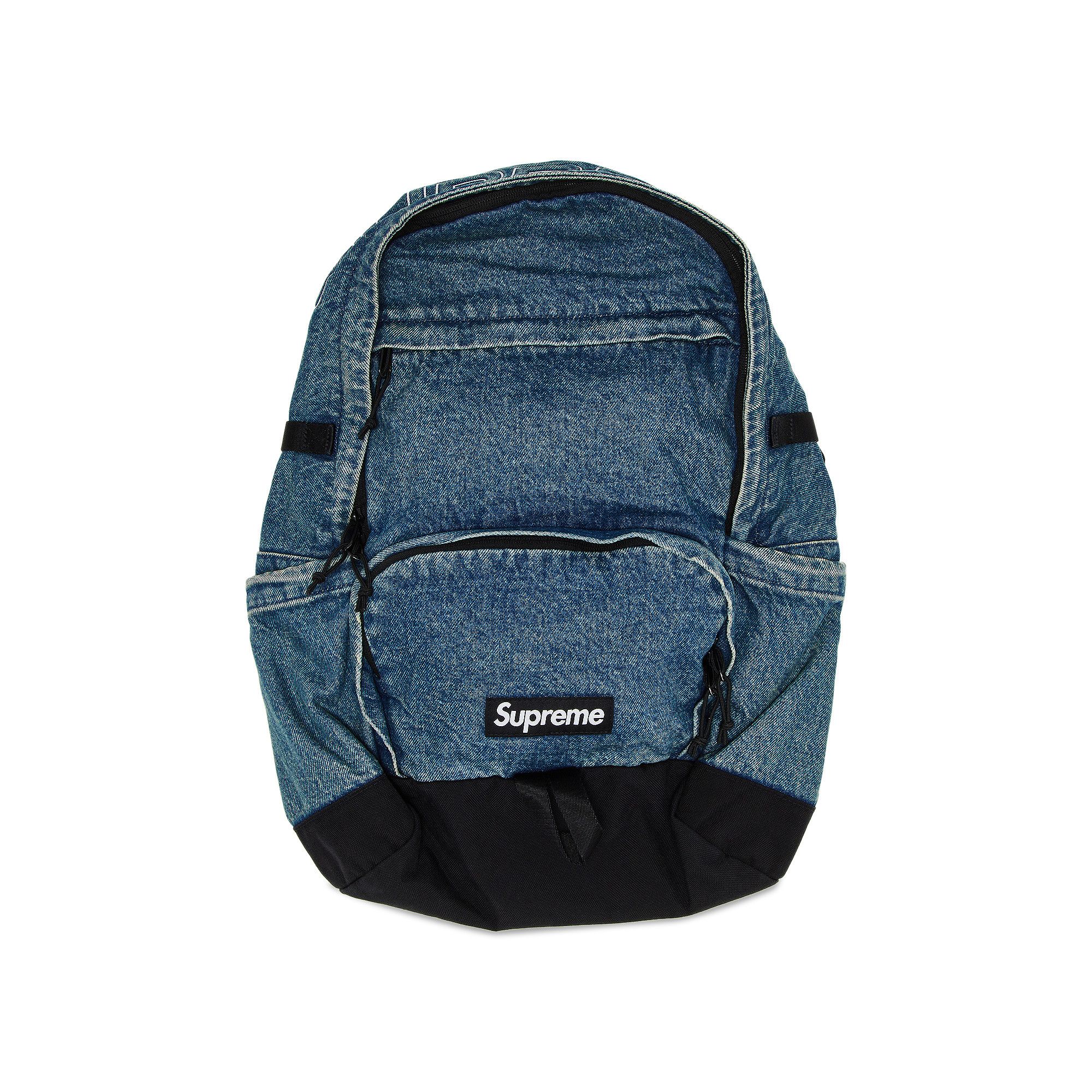 Buy Supreme Denim Backpack 'Washed Indigo' - FW25B1 WASHED INDIGO