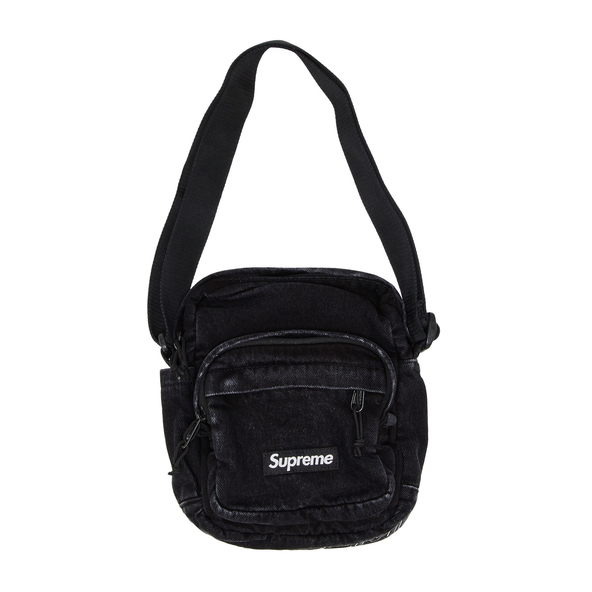 Buy Supreme Denim Shoulder Bag 'Black' - FW25B4 BLACK | GOAT