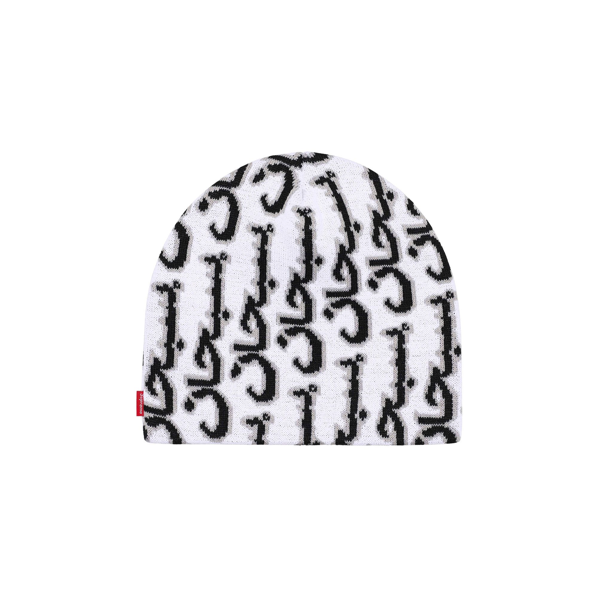 Buy Supreme Arabic Jacquard Beanie 'White' - FW25BN9 WHITE | GOAT