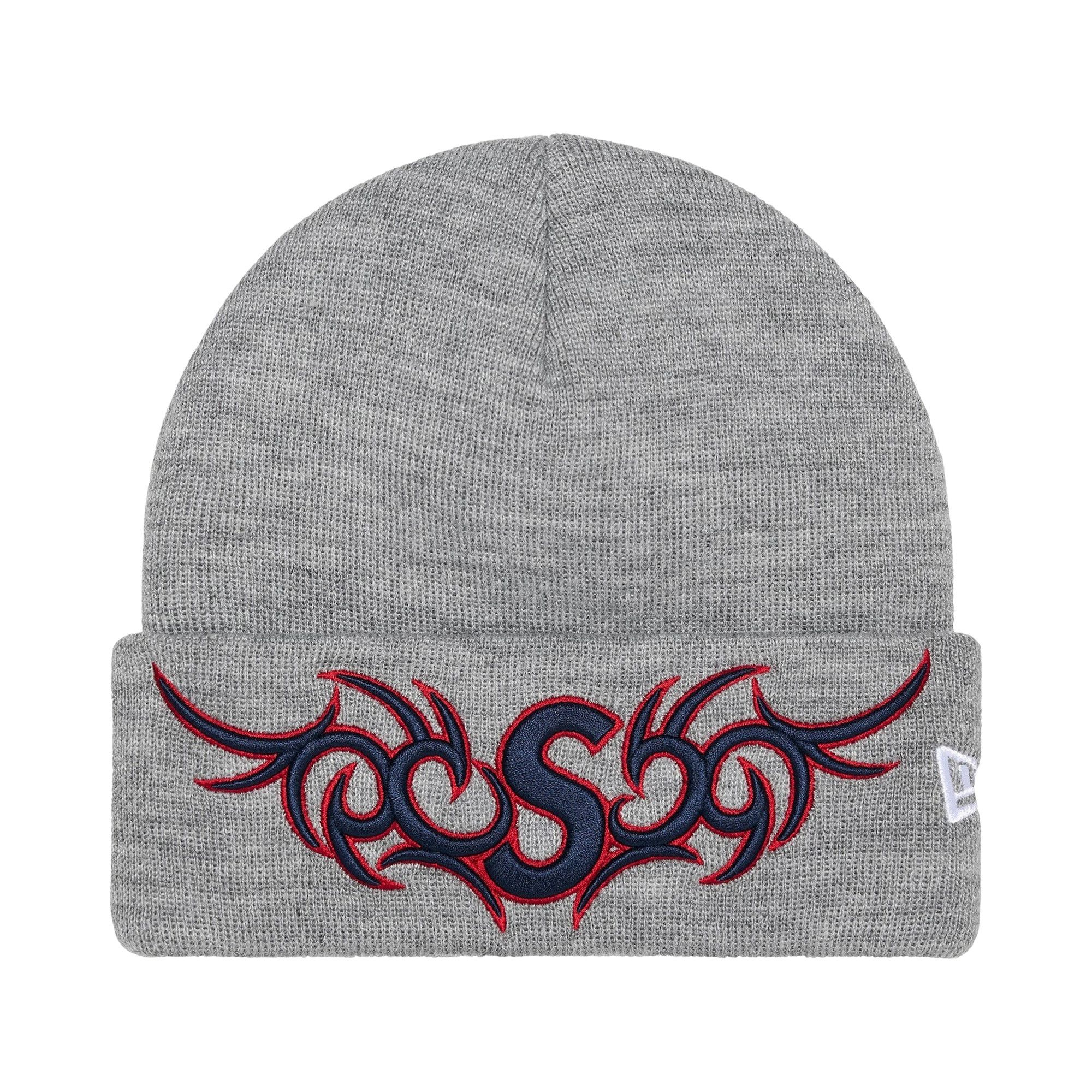 Buy Supreme New Era Tribal S Logo Beanie 'Heather Grey' - FW25BN7