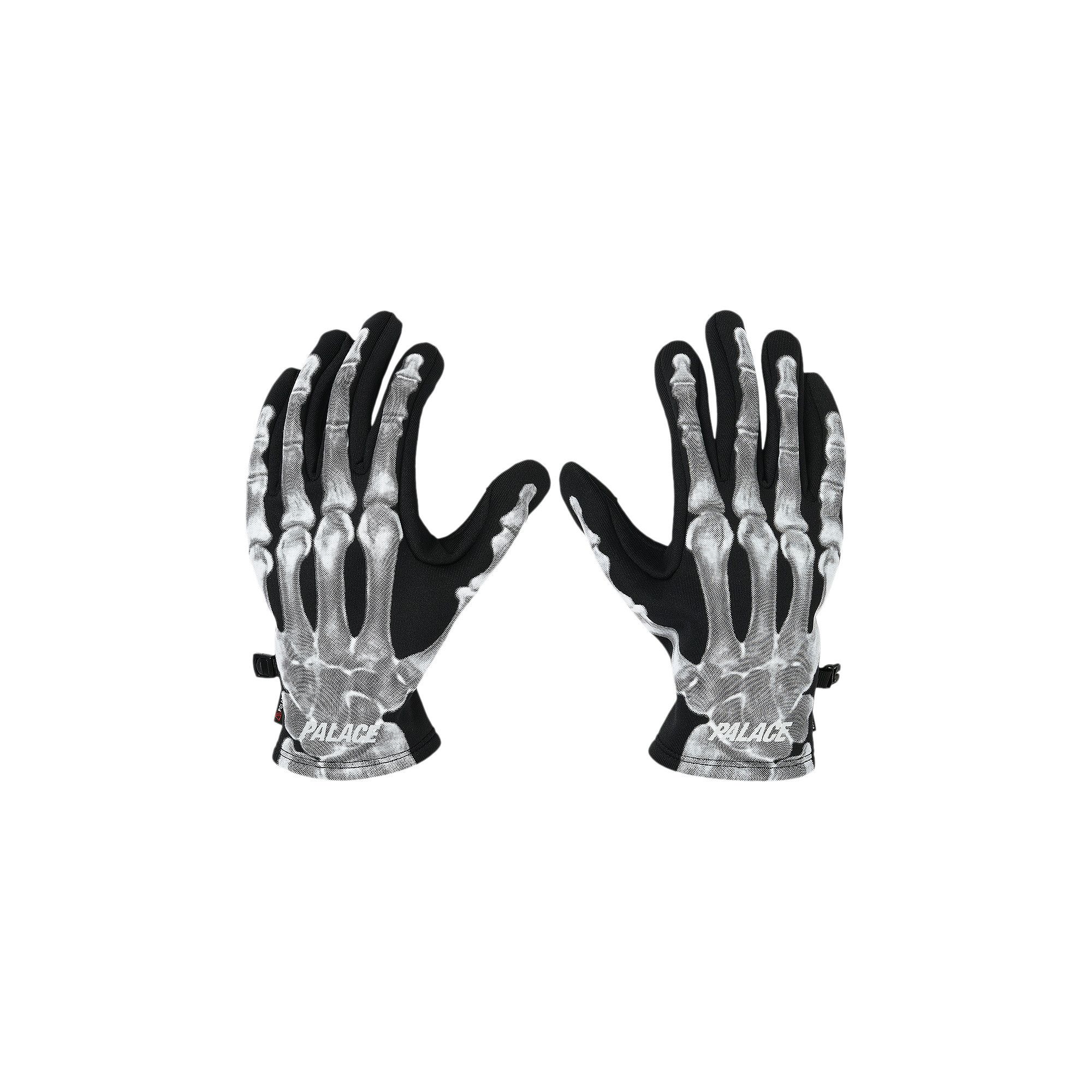 Buy Palace Polartec Boney Gloves 'Black' - P29ACC053 | GOAT