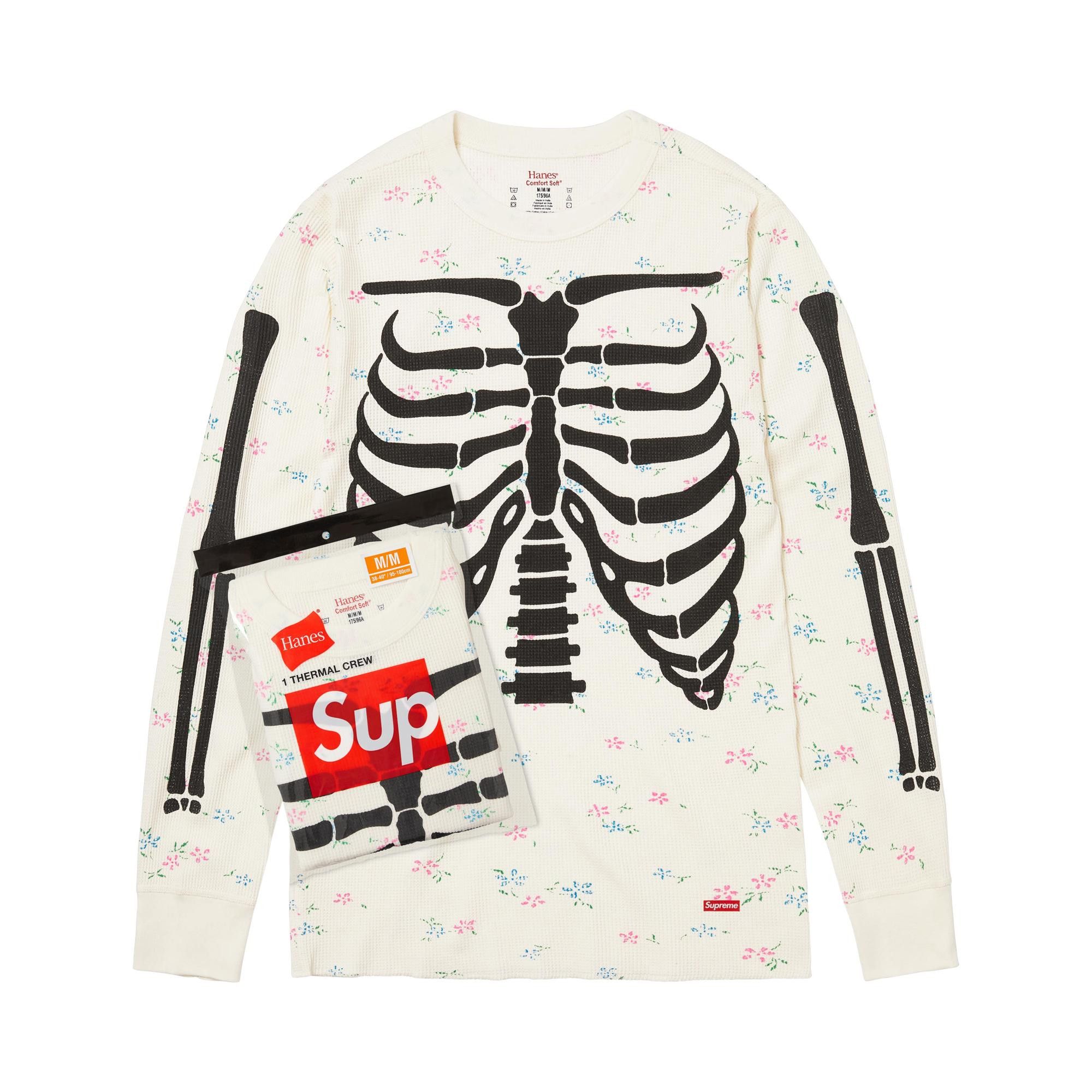 Buy Supreme x Hanes Bones Thermal Crew (1 Pack) 'Floral' - FW25A29