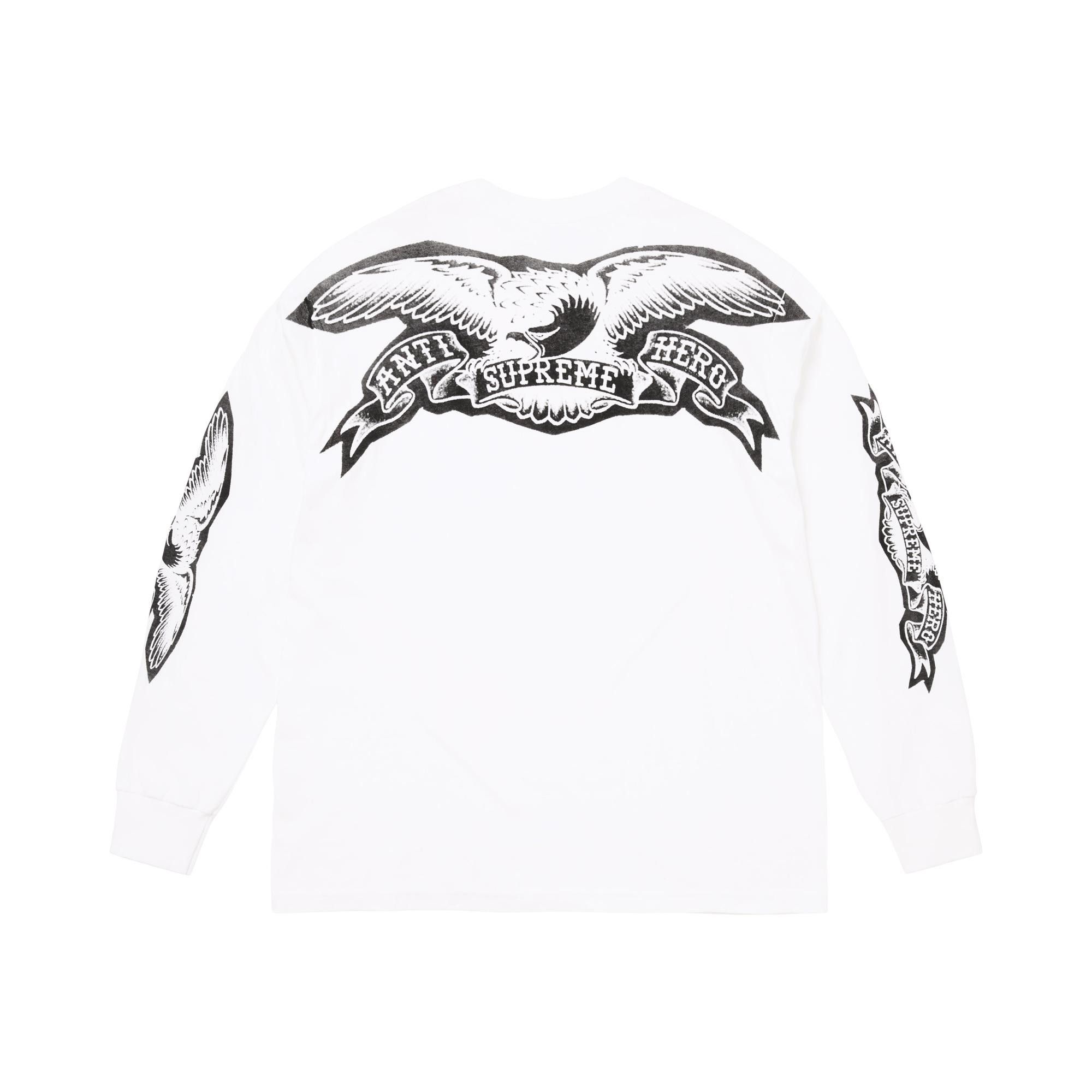 Buy Supreme x Antihero Eagle Long-Sleeve Tee 'White' - FW25T38