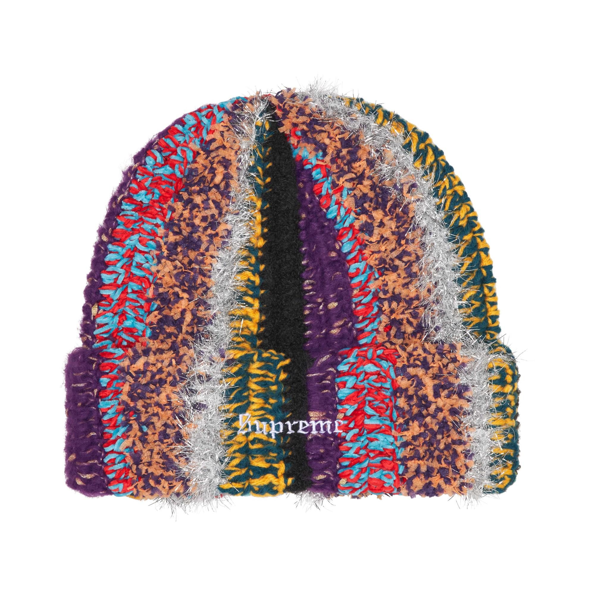 Buy Supreme Tinsel Stripe Beanie 'Multicolor' - FW25BN68