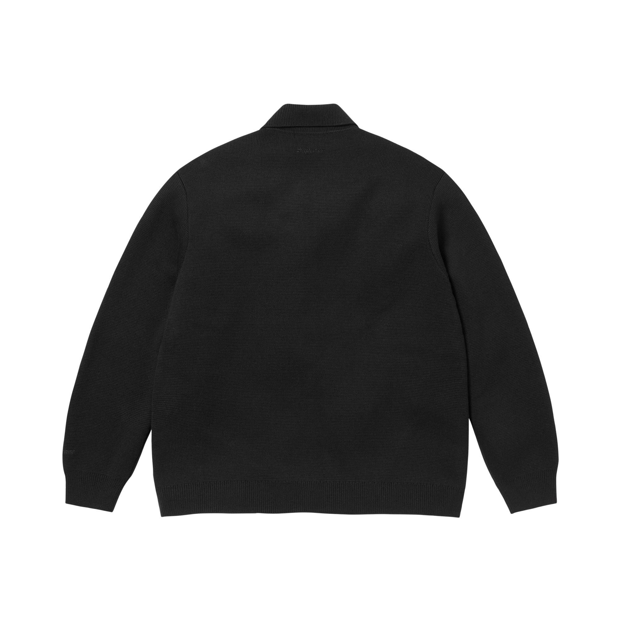 Buy Supreme Studded Suede Zip Up Cardigan 'Black' - FW25SK39 BLACK