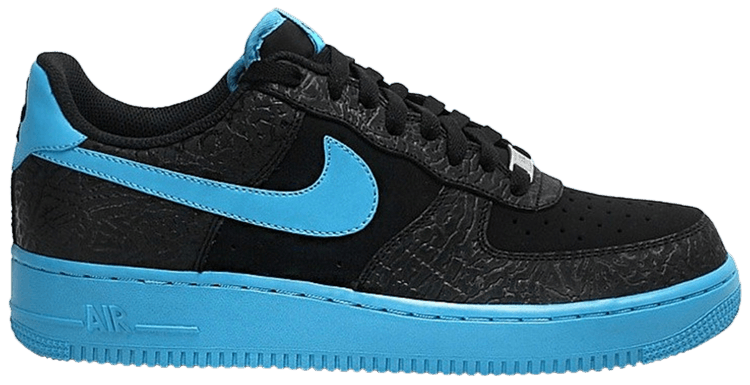 Buy Nike Air Force 1 Low 'Black Vivid Blue' - 488298 042 | GOAT