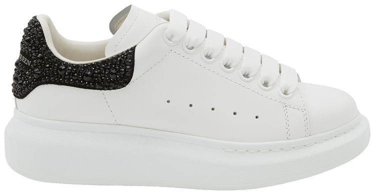 Buy Alexander McQueen Wmns Oversized Sneaker 'White Black Crystal