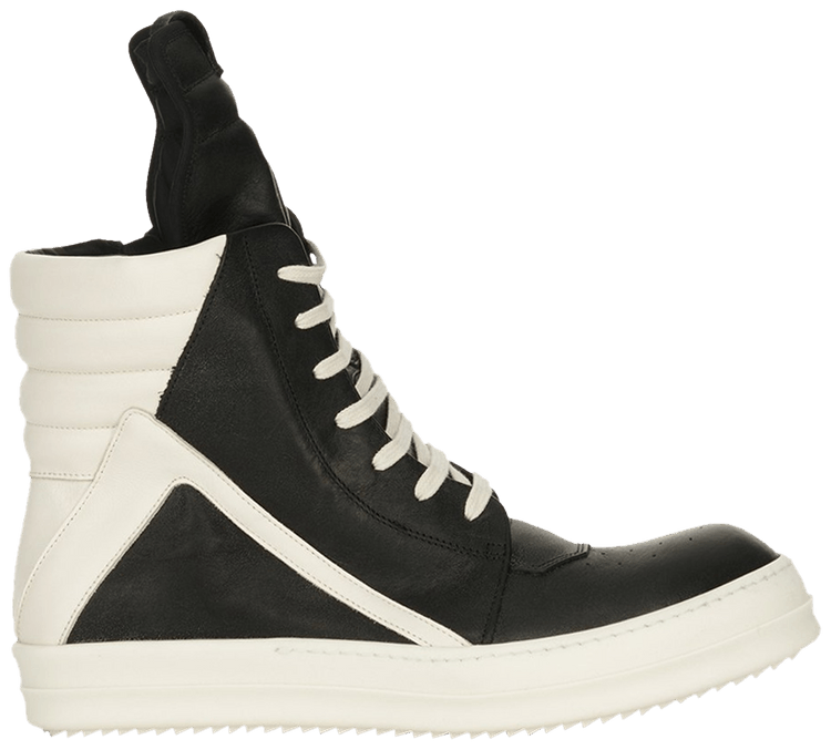 Buy Rick Owens Lido Geobasket High 'Black Milk' - RU01D3894 LOOLCO