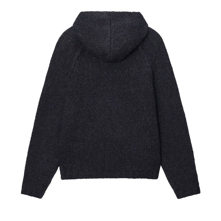 Buy Stussy Chunky Knit Zip Hoodie 'Black' - 117200 BLAC | GOAT