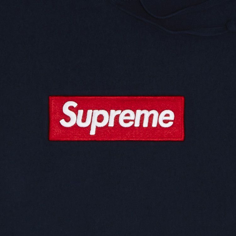 Buy Supreme Box Logo Hooded Sweatshirt 'Navy' - FW24SW11 NAVY | GOAT