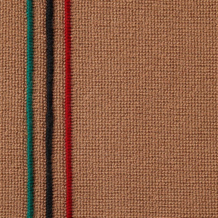 Buy Supreme Stripe Zip Up Polo Sweater 'Tan' - FW25SK44 TAN | GOAT