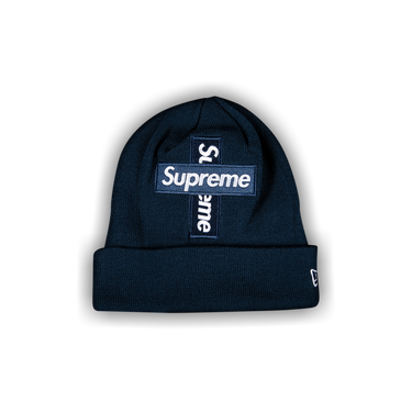 Buy Supreme x New Era Cross Box Logo Beanie 'Navy' - FW20BN14 NAVY