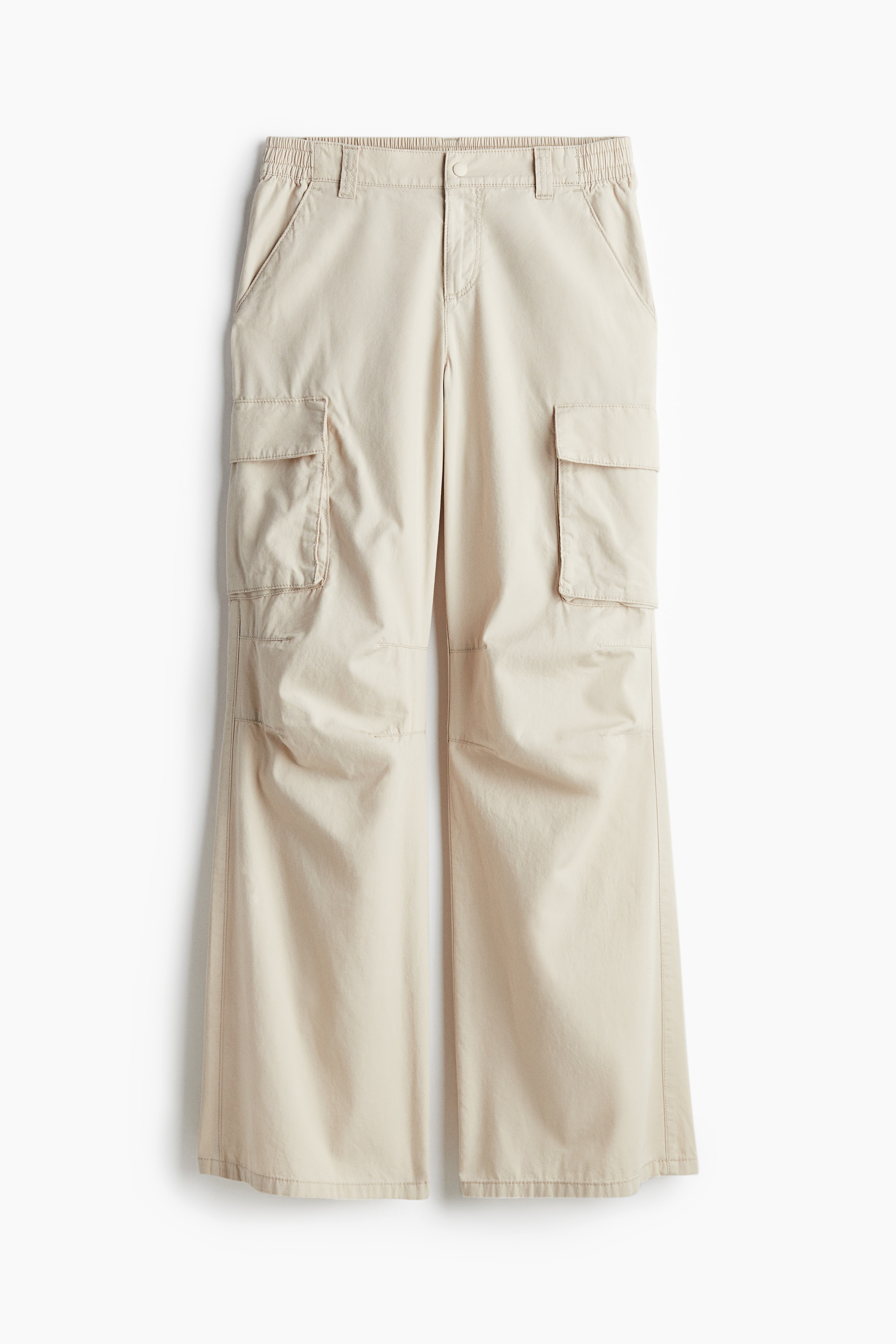 Canvas Cargo Pants - Light beige - Ladies | H&M US