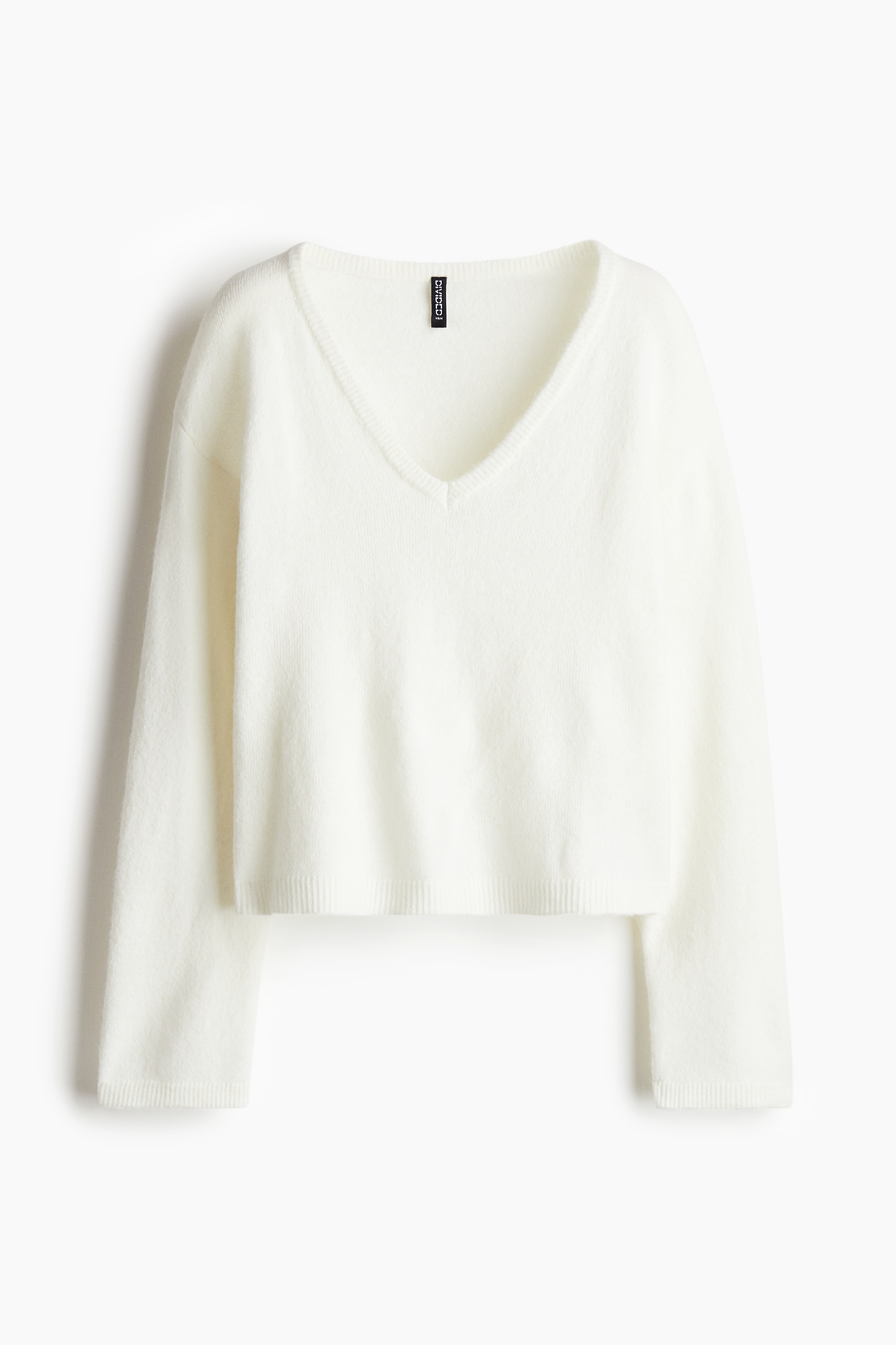 ファインニットVネックセーター - クリーム - レディース | H&M JP