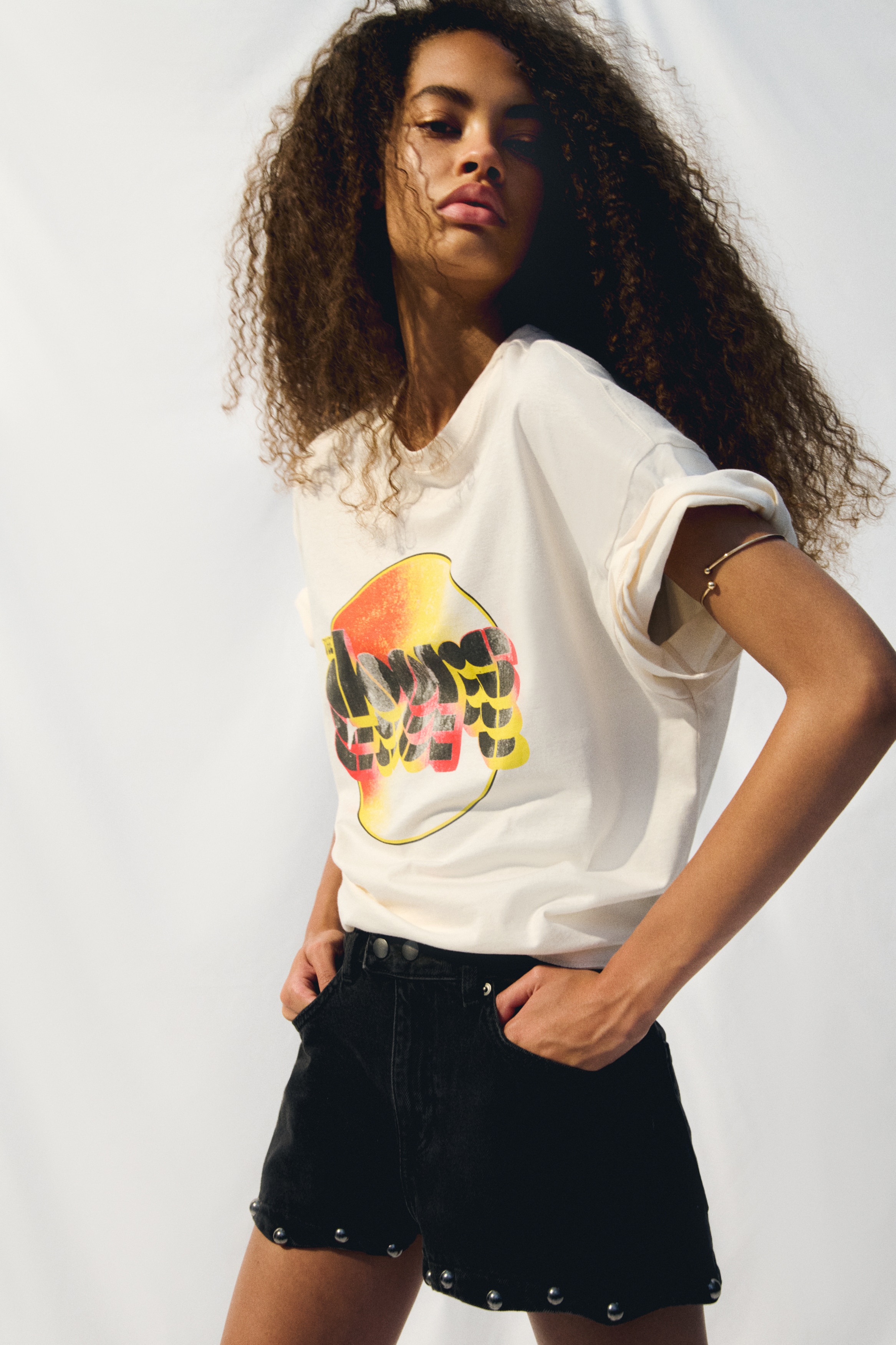 Oversized Printed T-Shirt - White/The Doors - Ladies | H&M US