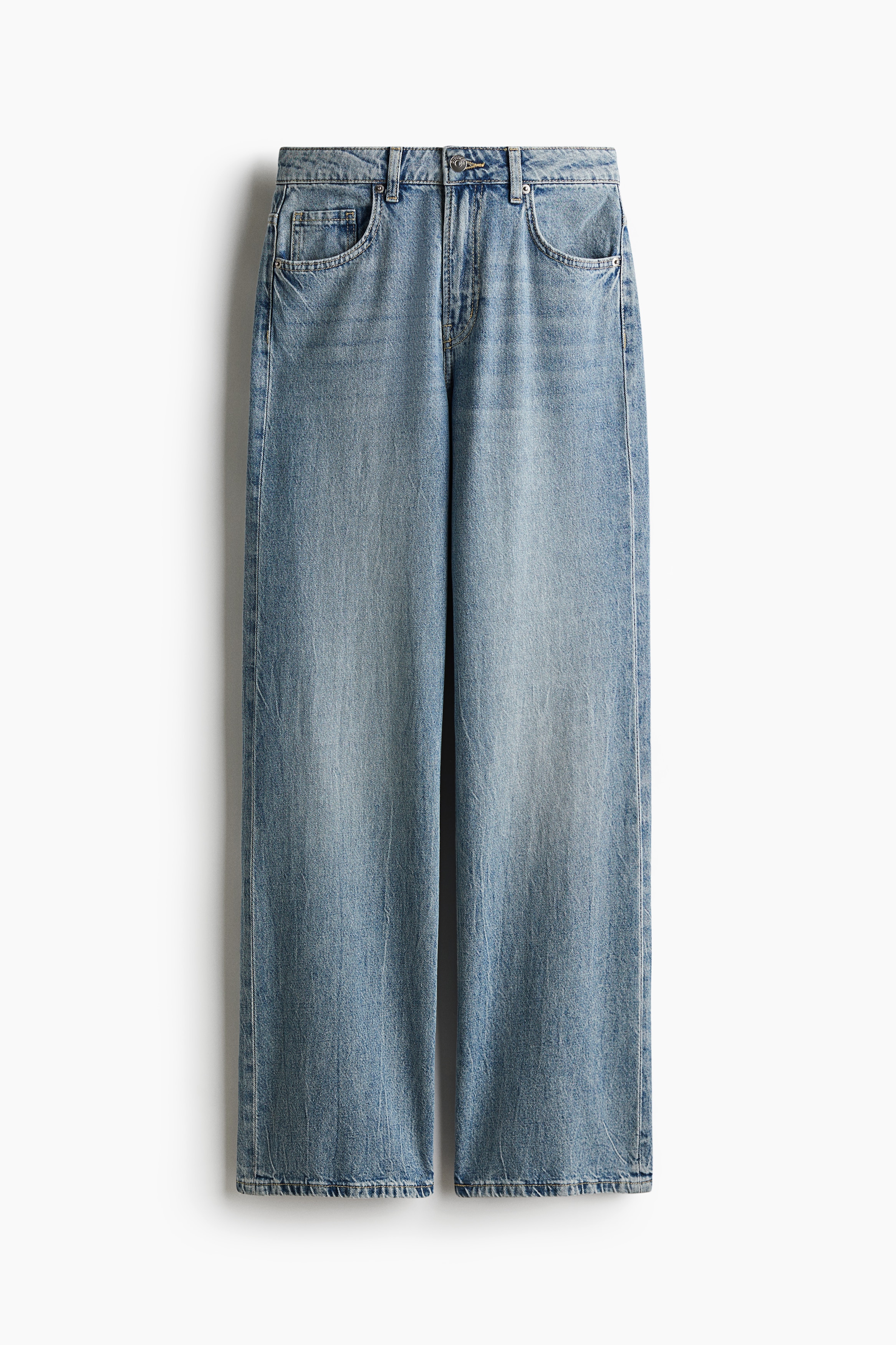 Bleecker High Rise Wide Leg Jeans - Light denim blue - Ladies | H&M US