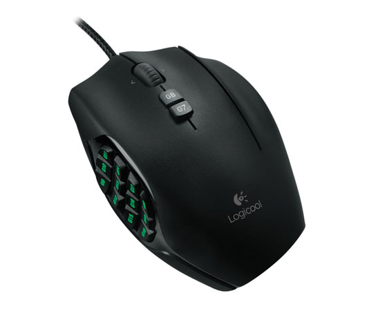 ロジクール、計20ボタンを備えた“MMO向き”ゲーミングマウス「G600