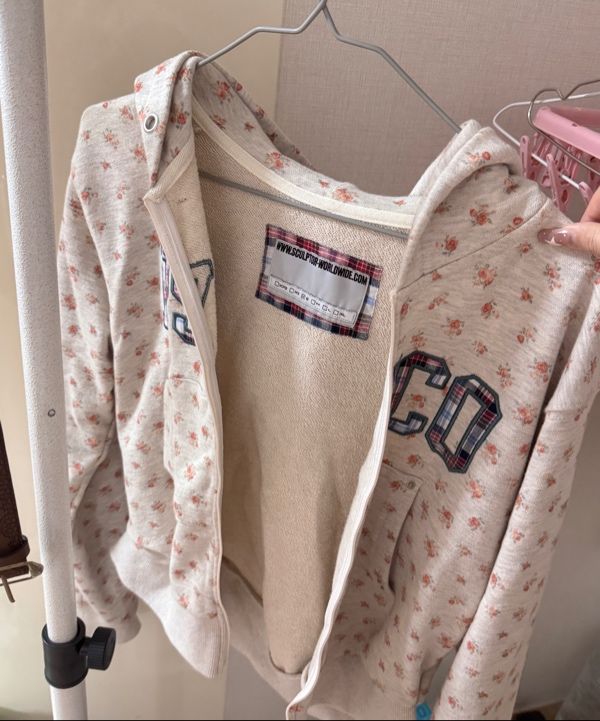 MUSINSA | SCULPTOR Cottage Zip-Up Hoodie Flower