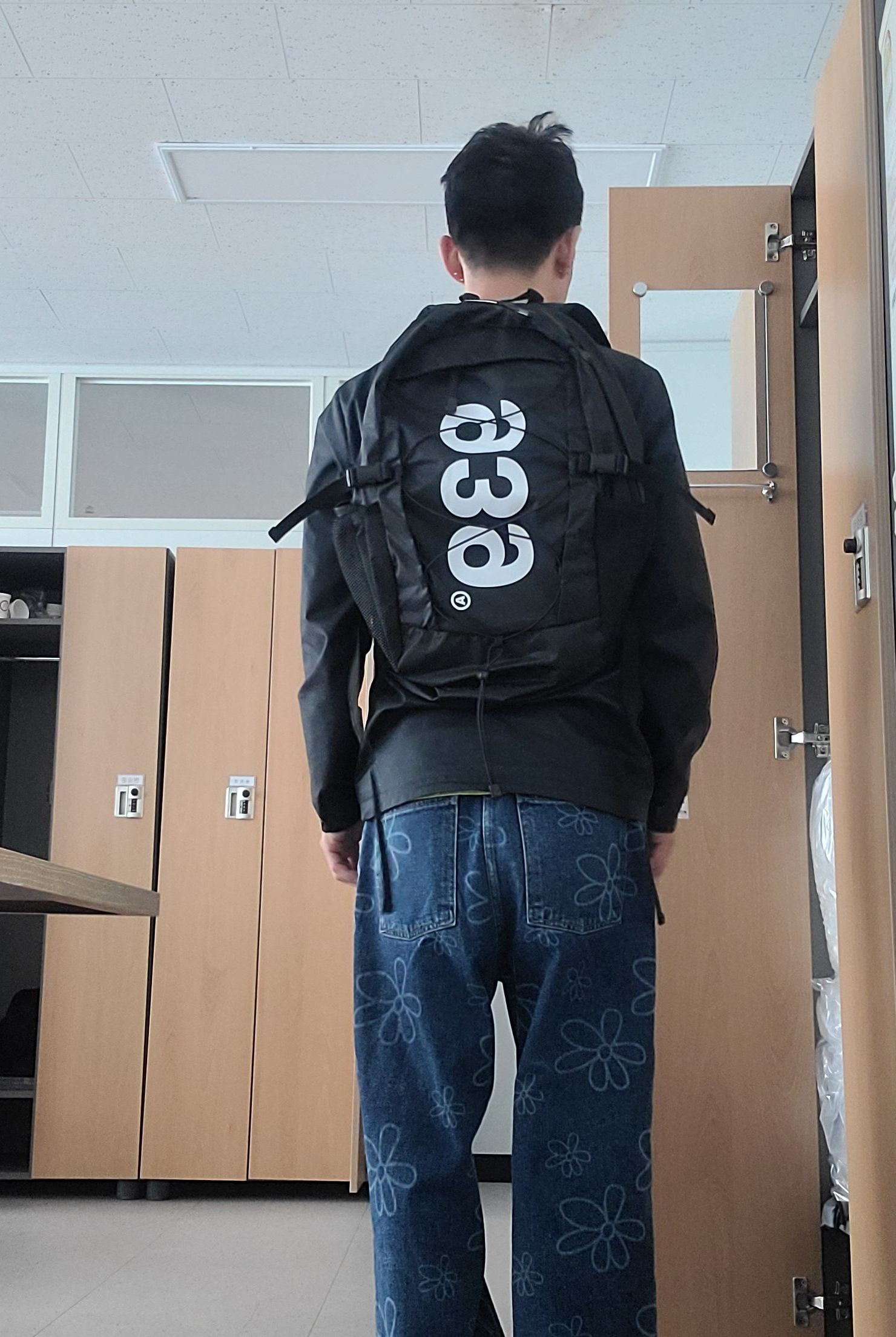 MUSINSA公式 | ARCHIVE BOLD 939 LOGO BACKPACK (BLACK)