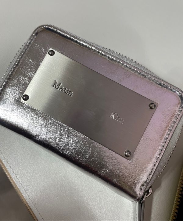 MUSINSA | MATIN KIM VINTAGE COMPACT WALLET IN SILVER