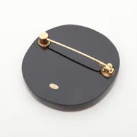 シャネル 31 RUE CAMBON D23A ブローチ GP×レジン イエロー×レッド