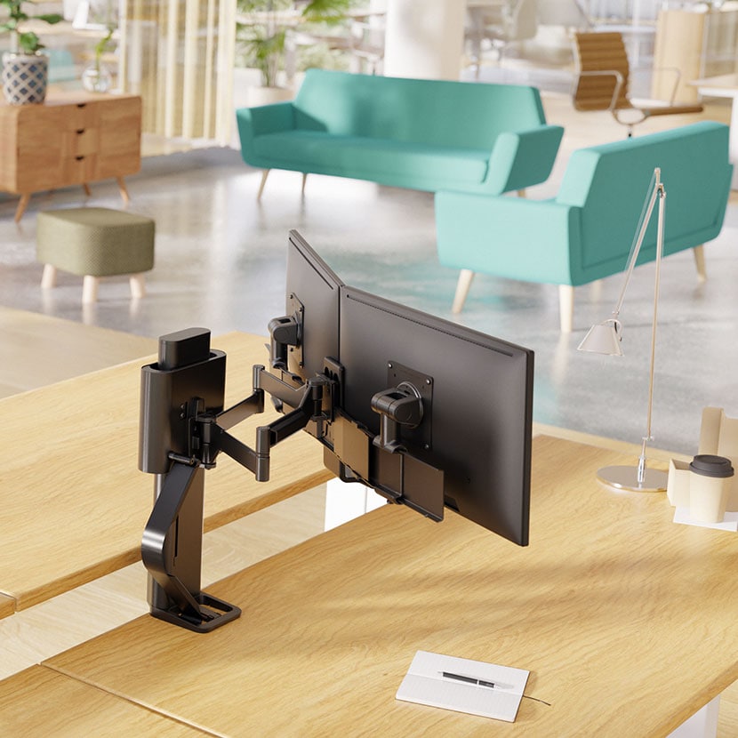 送料無料】 Ergotron エルゴトロン トレースデュアルモニターマウント
