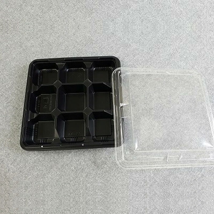 楽天市場】弁当容器 KF-80黒 透明蓋セット（50枚入） 使い捨て 弁当箱