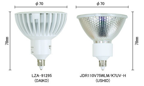 DECO-S70 LED2個セット （DAIKO ライトLZA-91297） 大光電機 DAIKO ダイクロハロゲン電球形LED電球 DECO−S70