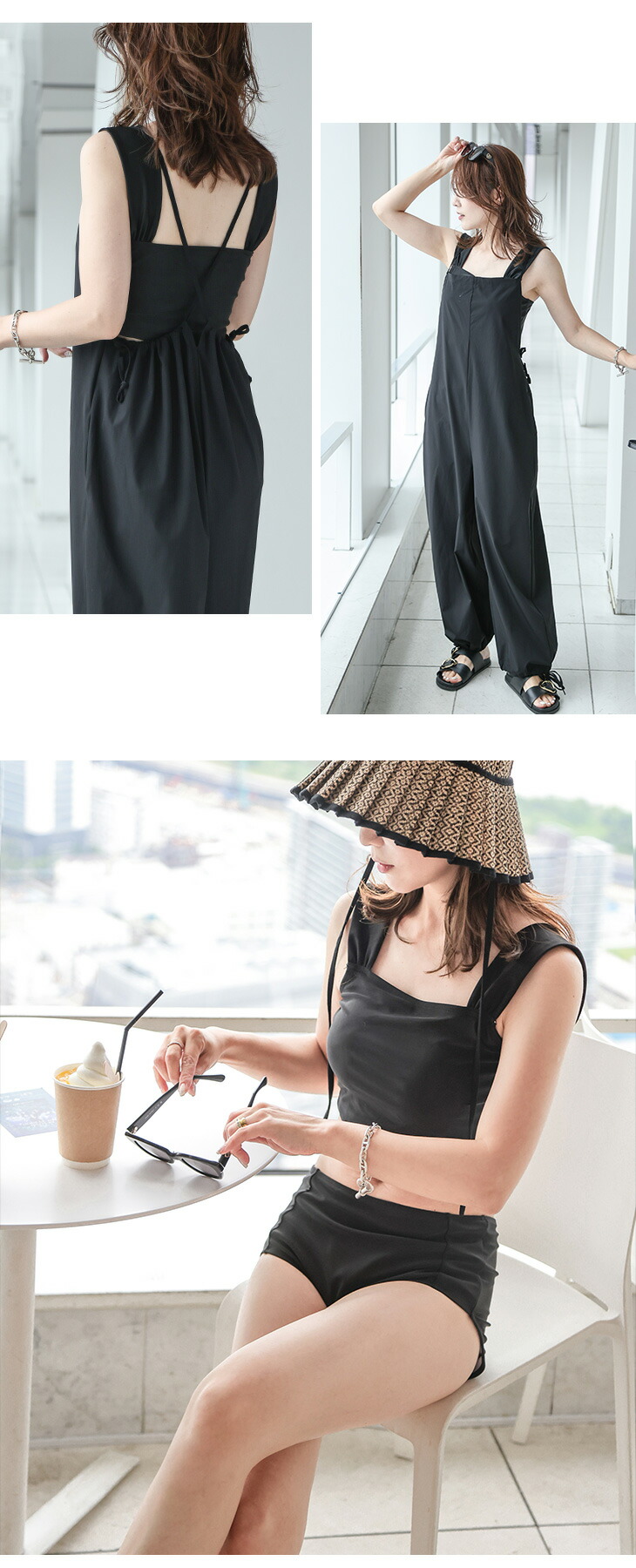 AMELY by La-gemme］三点SET スイムウェア 水着 タンキニ ショーツ