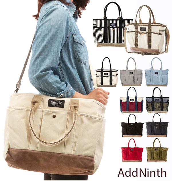 トートバッグ アドナインス addninth ショルダーバッグ キャンバス