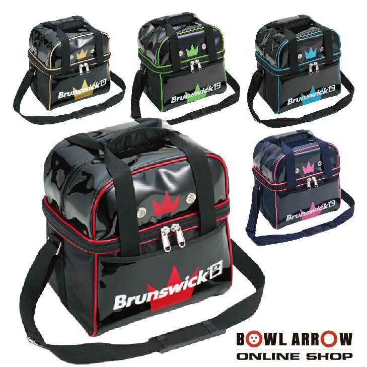 Brunswick ボウリング用キャリーバッグ ネイビー/ピンク Brunswick
