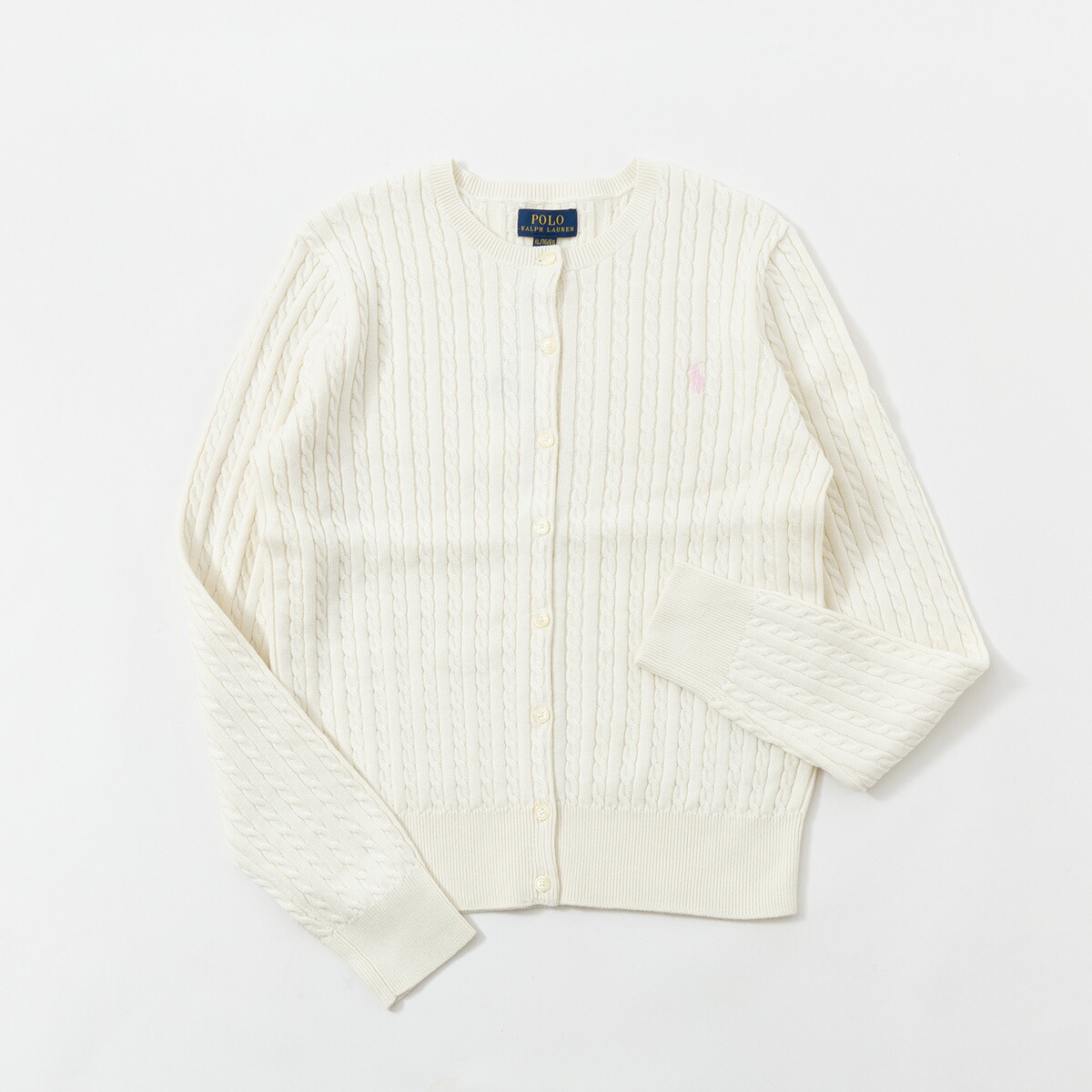ポロ ラルフローレン ミニ ケーブル コットン カーディガン POLO Ralph