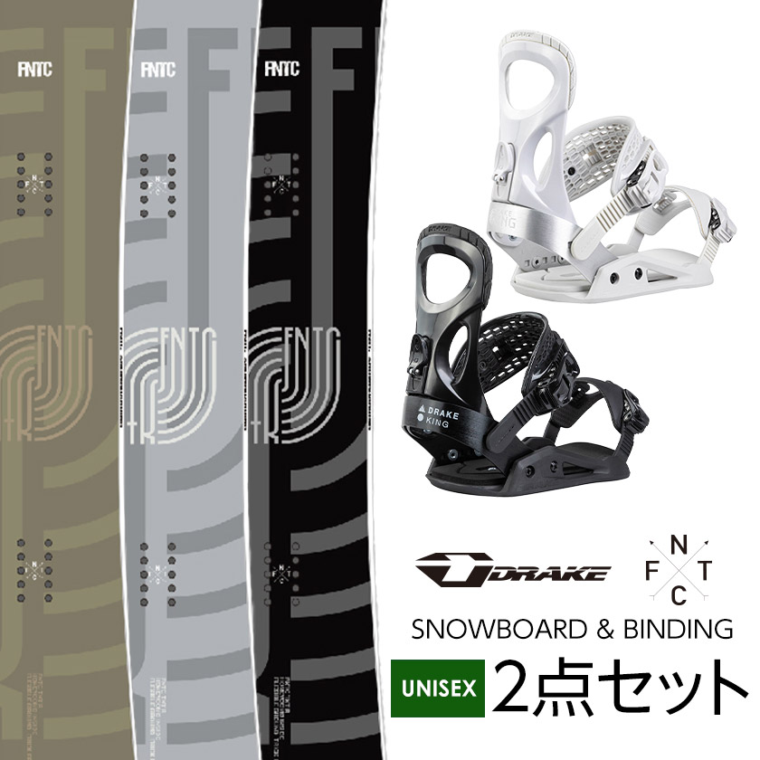 取付無料 FNTC TNT R スノーボード ＆ DRAKE ドレイク KING キング