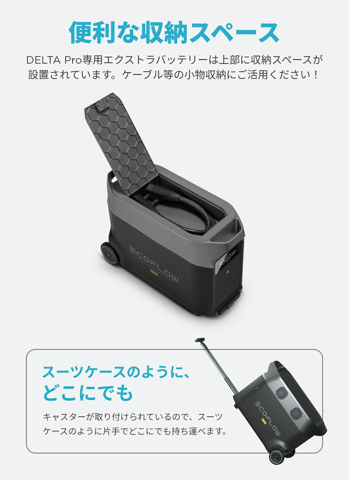 楽天市場】EcoFlow DELTA Pro 専用エクストラバッテリー 3600Wh 大容量