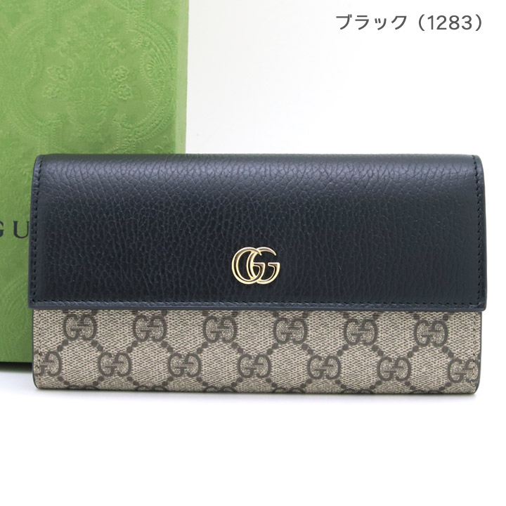 楽天市場】グッチ 財布 GUCCI フラップ長財布 キャンバス プチ