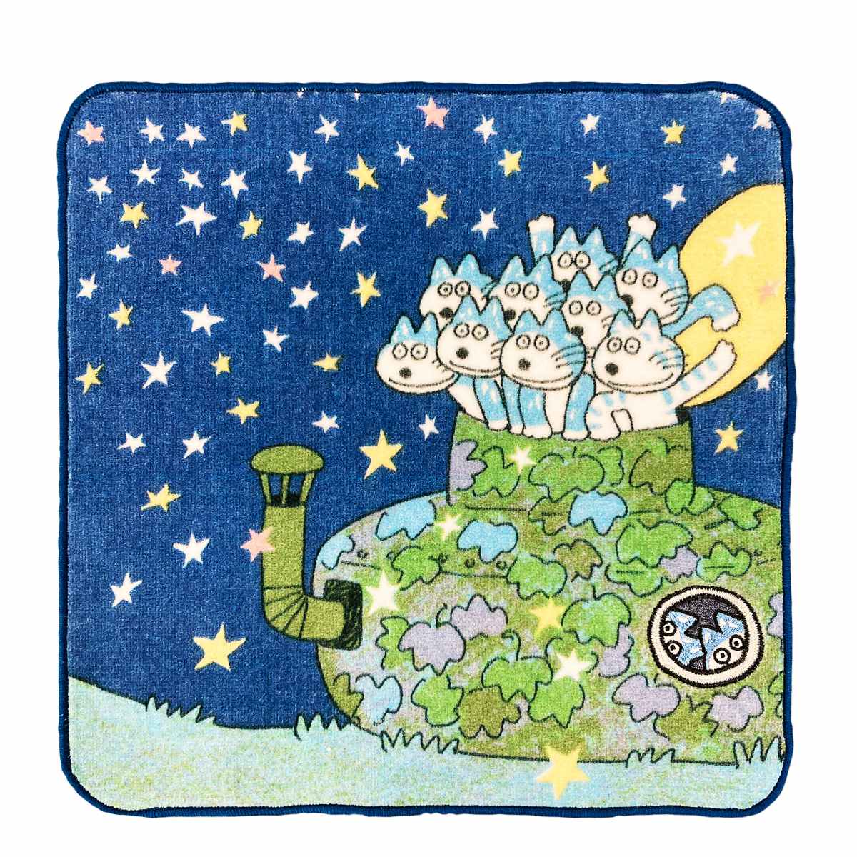 楽天市場】ミニタオル 25×25cm 11ぴきのねこ 11ぴきのねことへんなねこ