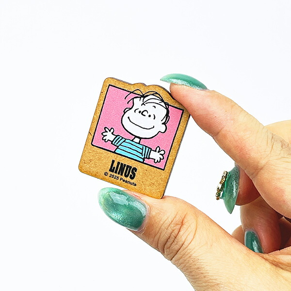 スヌーピー 木のクリップ(4個セット) パーティーグリーン 文具 PEANUTS