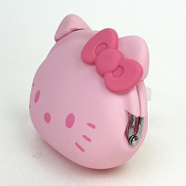 サンリオ ハローキティ フェイス型シリコンがまぐちポーチ mimi POCHI