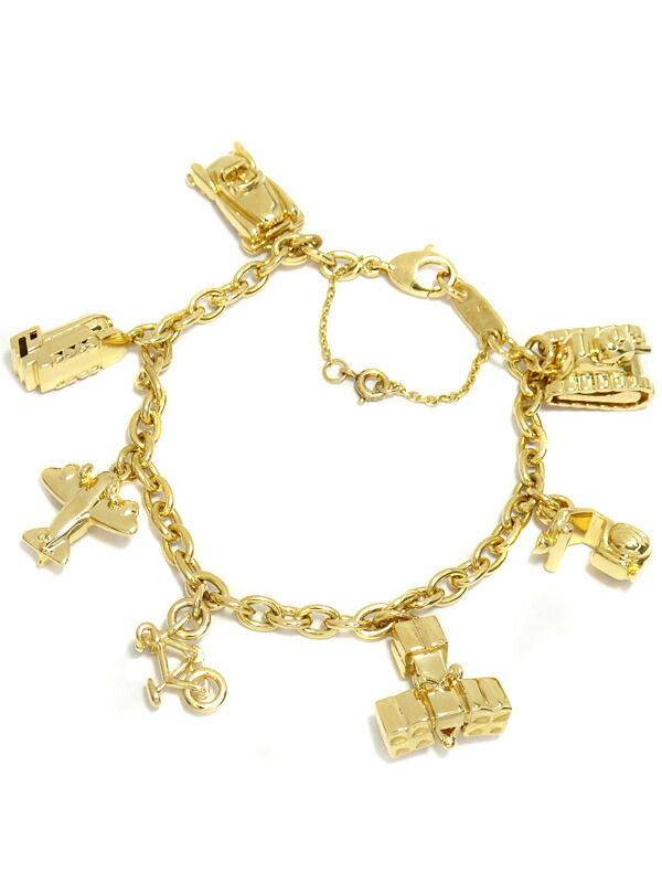Cartier】カルティエ『K18YG チャーム ブレスレット 7モチーフ』1週間
