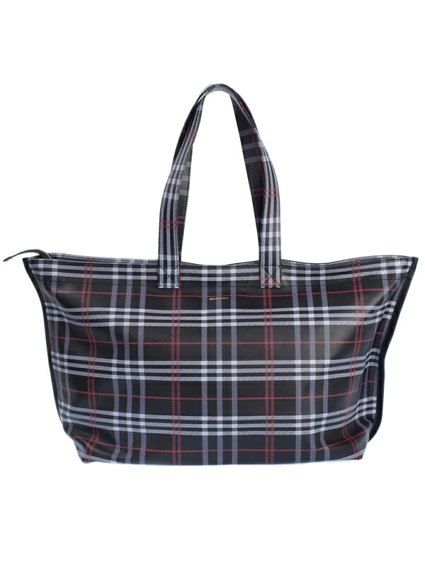 BALENCIAGA】バレンシアガ『チェック柄 ラージトートバッグ』535723