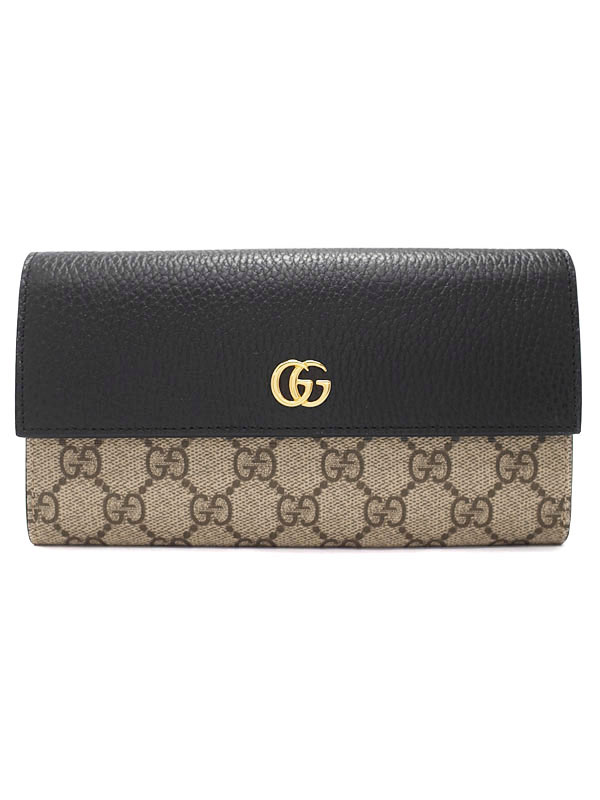 GUCCI】グッチ『GGマーモント レザーコンチネンタル ウォレット