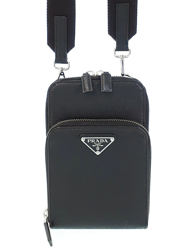 PRADA】プラダ『サフィアーノレザー スマートフォンケース』2ZH126