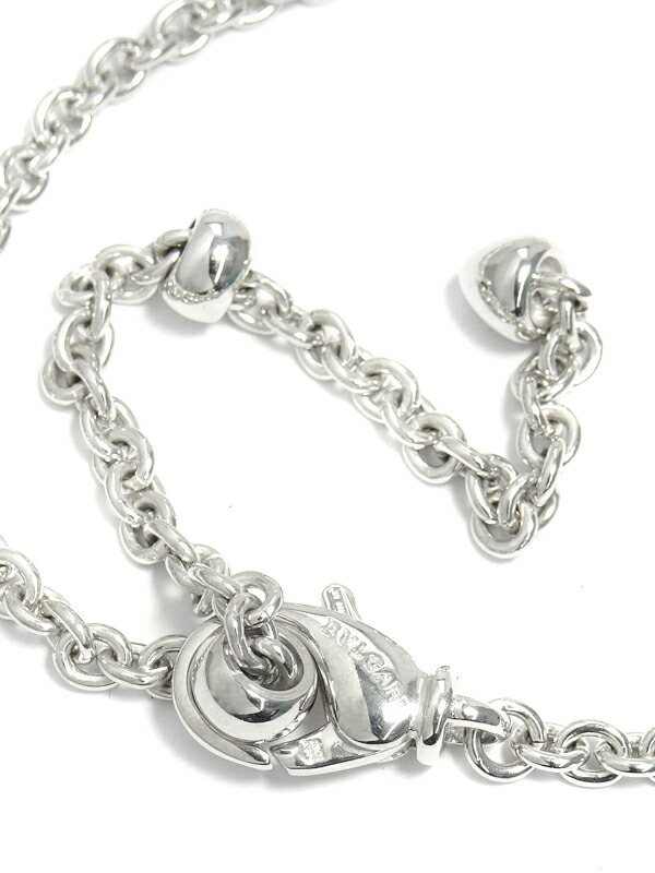 BVLGARI】ブルガリ『K18WG/SS オプティカル ペンダント ネックレス