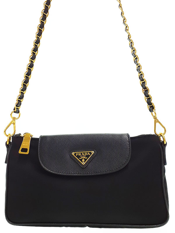 PRADA】プラダ『ナイロン チェーンミニショルダーバッグ』レディース